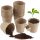  Kadax flowerpot, 8.5 cm x 8.5 x 8.3 cm, diameter 8.5 cm, peat tones in brown and beige