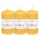 Candles Traditional honey beeswax candle Pasieka Zen 3 pcs.