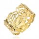  OPENWORK GOLD RING Wedding ring FLOWERS 333 r19