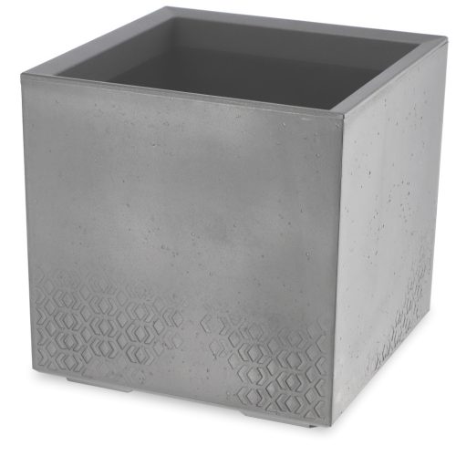  Kadax flowerpot 40 cm x 40 x 39 cm, plastic in grey and silver