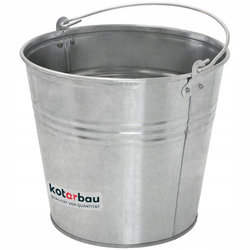 Kotarbau galvanized bucket with handle 12 l