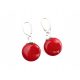  Ametrix earrings hanging with glass stone 3.5 cm