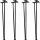  4x METAL TABLE LEGS HAIRPIN LEGS 60 CM 2 RODS