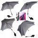  Stroller Umbrella, Square Umbrella with Cup Holder, 82 cm, Grey