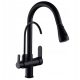 Black standing kitchen faucet from Rozin