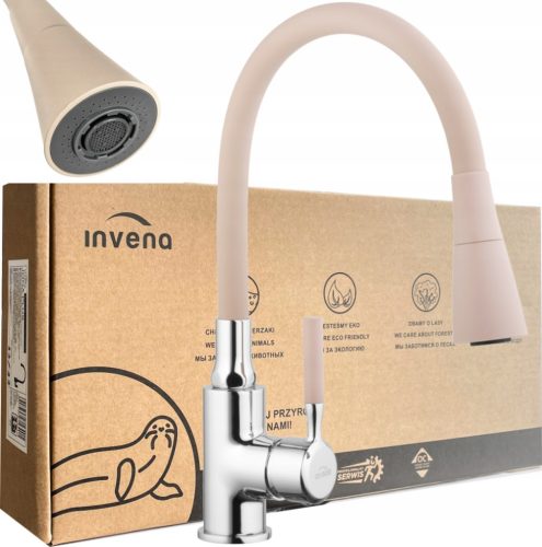  Invena Pogo kitchen faucet, beige