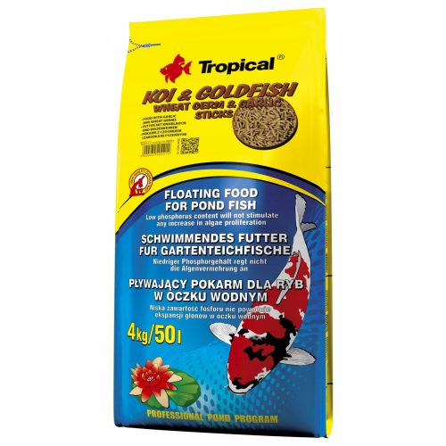  Fish Food Tropical Sticks 4 kg 50 l