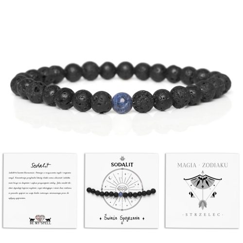  Bracelet ZODIAC SIGN SAGITTARIUS stone SODALITE