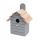  Birdhouse home decoration made of gray wood