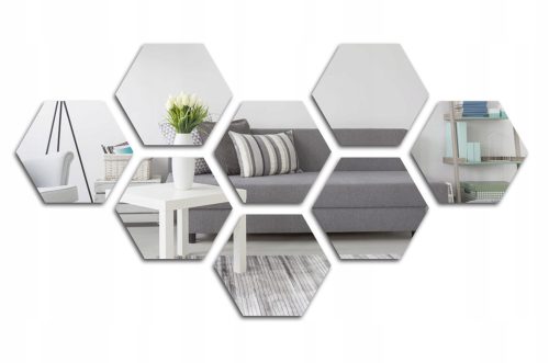 Bathroom mirror Choose a hexagonal wall mirror 173 x 150 mm