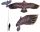  Bird Repellent Hawk Falcon + POLE 7 m + KITE