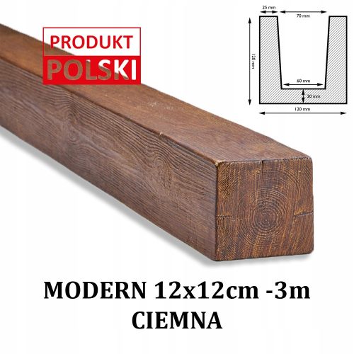 Rustic beams, modern beam imitation, 12 x 12, 3 m