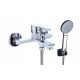 Single-lever wall-mounted bathtub and shower faucet ZXC white