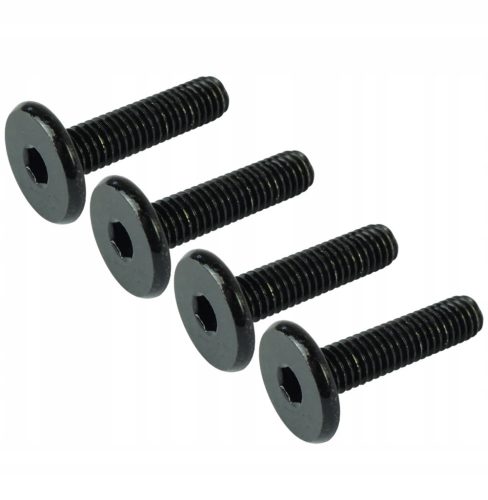 100x hexagon socket screws M6x25 BLACK