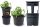  Prosperplast flowerpot 29.5 cm x 29.5 x 23.6 cm diameter 29.5 cm plastic black