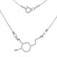  DOPAMINE SILVER NECKLACE CHEMICAL FORMULA SILVER