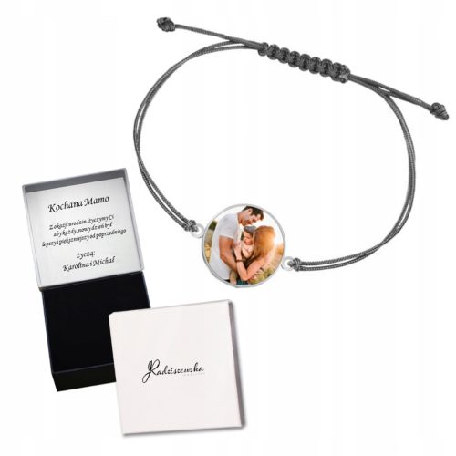  Bracelet with Photo Personalization Silver 925 ENGRAVING DEDICATION FREE