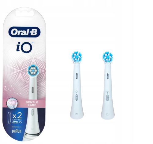  Oral-B iO Gentle Care toothbrush heads, white, 2 pieces