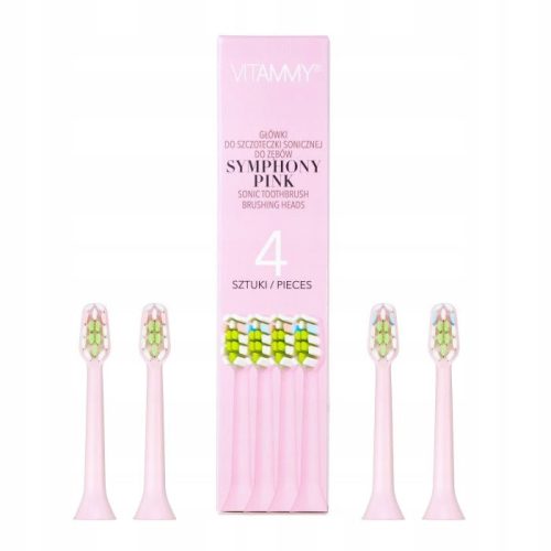  VITAMMY Symphony pink brush heads, 4 pieces