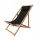 Sun loungers and garden and terrace Meblo-Styl deck chair, black wood