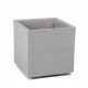  Lamela flowerpot 39 cm x 40 x 39.4 cm, plastic in grey and silver