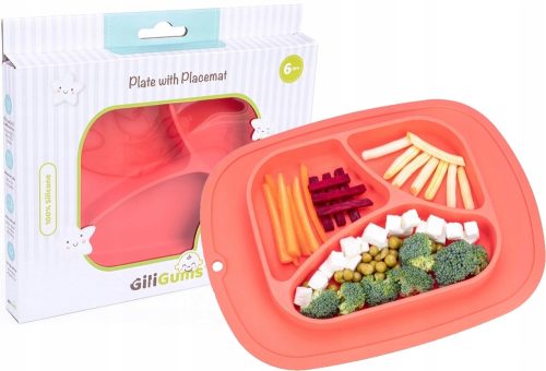  Gili Gums Plate, red silicone