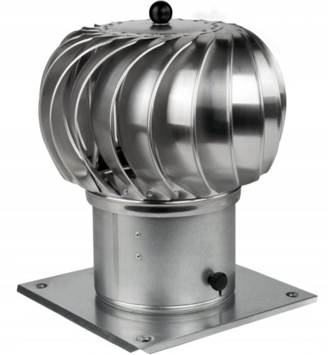 ALU chimney cap, spherical with a base diameter of 150 mm