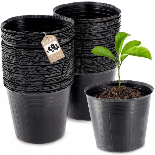  Kadax flowerpot 9.5 cm x 9.5 x 8.2 cm diameter 9.5 cm plastic black