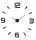 Clock for home MAMDIY wall clock, black, 129.95 cm