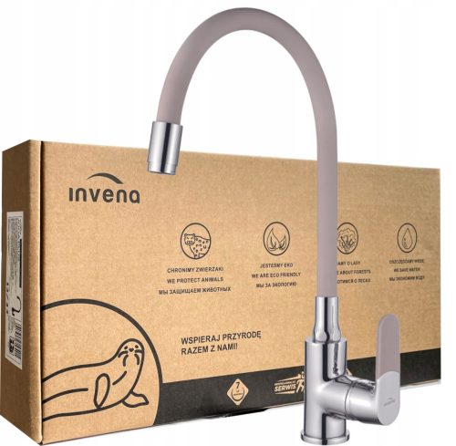  Invena Joga floor-standing kitchen faucet, beige