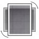 Bathroom mirror wall mirror Galakor, rectangular, metal frame, 800 x 600 mm