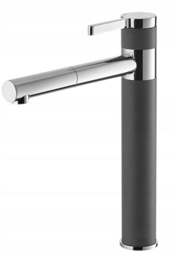 Moderno Flusso grey floor-standing kitchen faucet