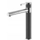 Moderno Flusso grey floor-standing kitchen faucet