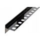 Drain glass mosaic slanted edge strip, glossy black, 120 cm