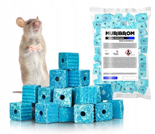  WAX CUBE STRONG POISON FOR MICE AND RATS MURIBROM BRODIFACUM 1.5 KG