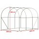 Polytunnel, panneaux en plastique Polytunnel 6 m² 3 x 2 cm vert