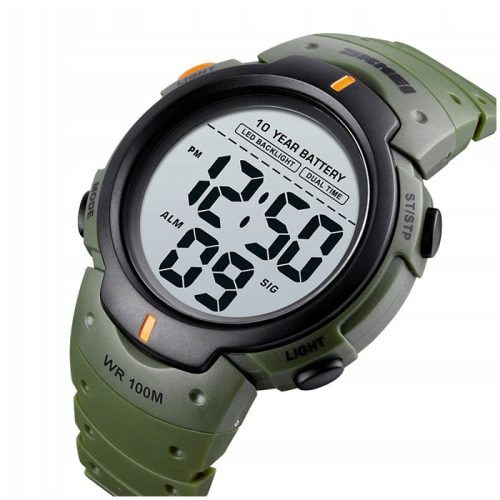  Men's watch skmei electronic stopwatch wr 100m