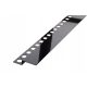 Linear drain glass mosaic sloping front strip black glossy 130 cm