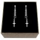  CROSS earrings made of 925 silver A34