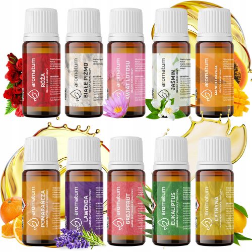 Essential Oils SET OF 10 ESSENTIAL AND FRAGRANCE OILS 100%