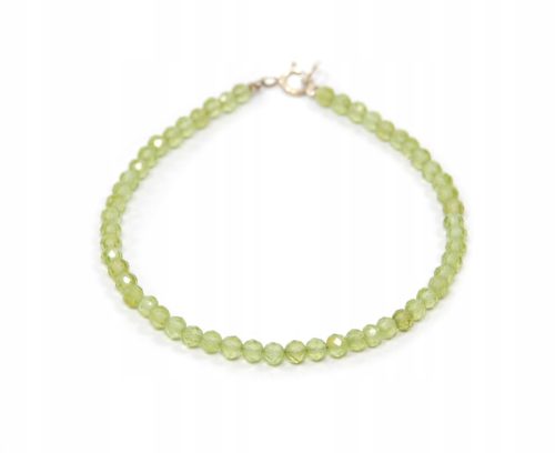  Bracelet natural OLIVINE peridot chrysolite 3mm