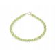  Bracelet natural OLIVINE peridot chrysolite 3mm