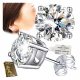  925 SILVER STUD EARRINGS. SWAROVSKI ZIRCONIES 925 SILVER