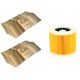  Synthetic vacuum cleaner bag ASH-E26SK 10 pieces + Asahi filter for Kärcher vacuum cleaner 6.414-552.0