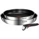  Tefal L897S374 silver frying pan set