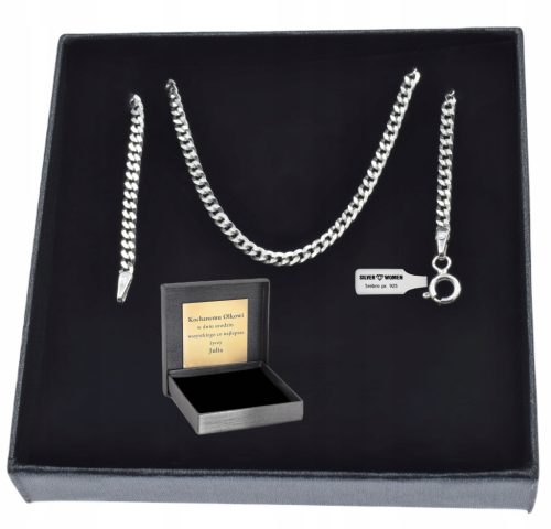  925 SILVER CHAIN ARMOR 2.4 MM. + ENGRAVING