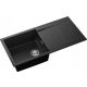  Moderno Stride 100 single bowl sink, black granite