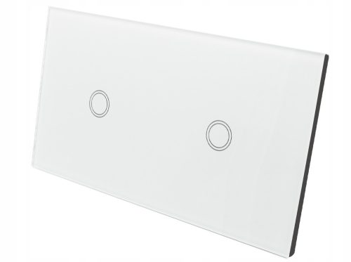 Single-touch switch, flush-mounted BLINE white BC-1000045K