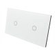 Single-touch switch, flush-mounted BLINE white BC-1000045K