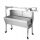  CHARCOAL GRILL ROASTING SPIT STAINLESS STEEL 870mm
